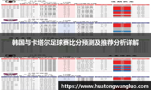 韩国与卡塔尔足球赛比分预测及推荐分析详解